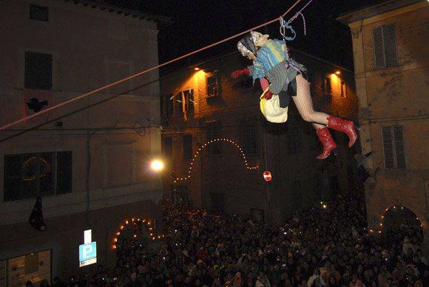 Befana festival in Urbania - Epiphany in Italy 