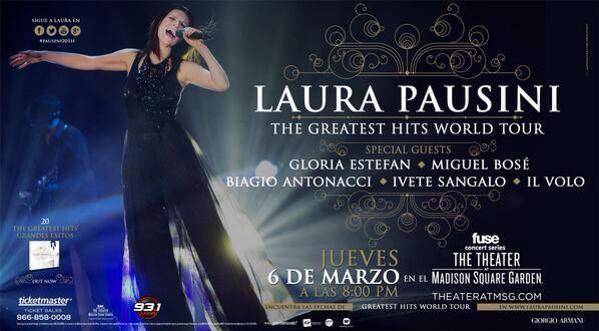 Laura Pausini Celebrating 20 Years Of Extraordinary Career Msg