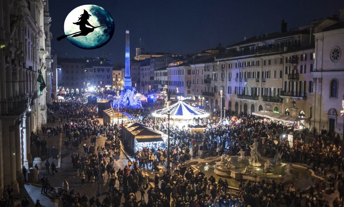 Befana festival in Urbania - Epiphany in Italy 