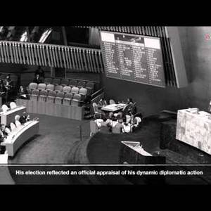 Amintore Fanfani, President of the UN General Assembly (1965-1966)