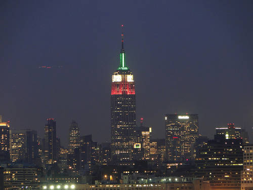 Italy S Flag Colors To Illuminate The Empire State Building S South Facade
