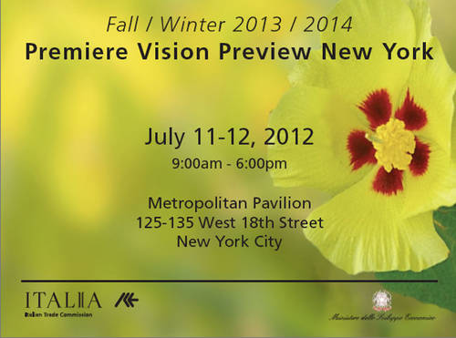 Italian Textiles to Lead the 25th Edition of Premiere Vision Preview New  York